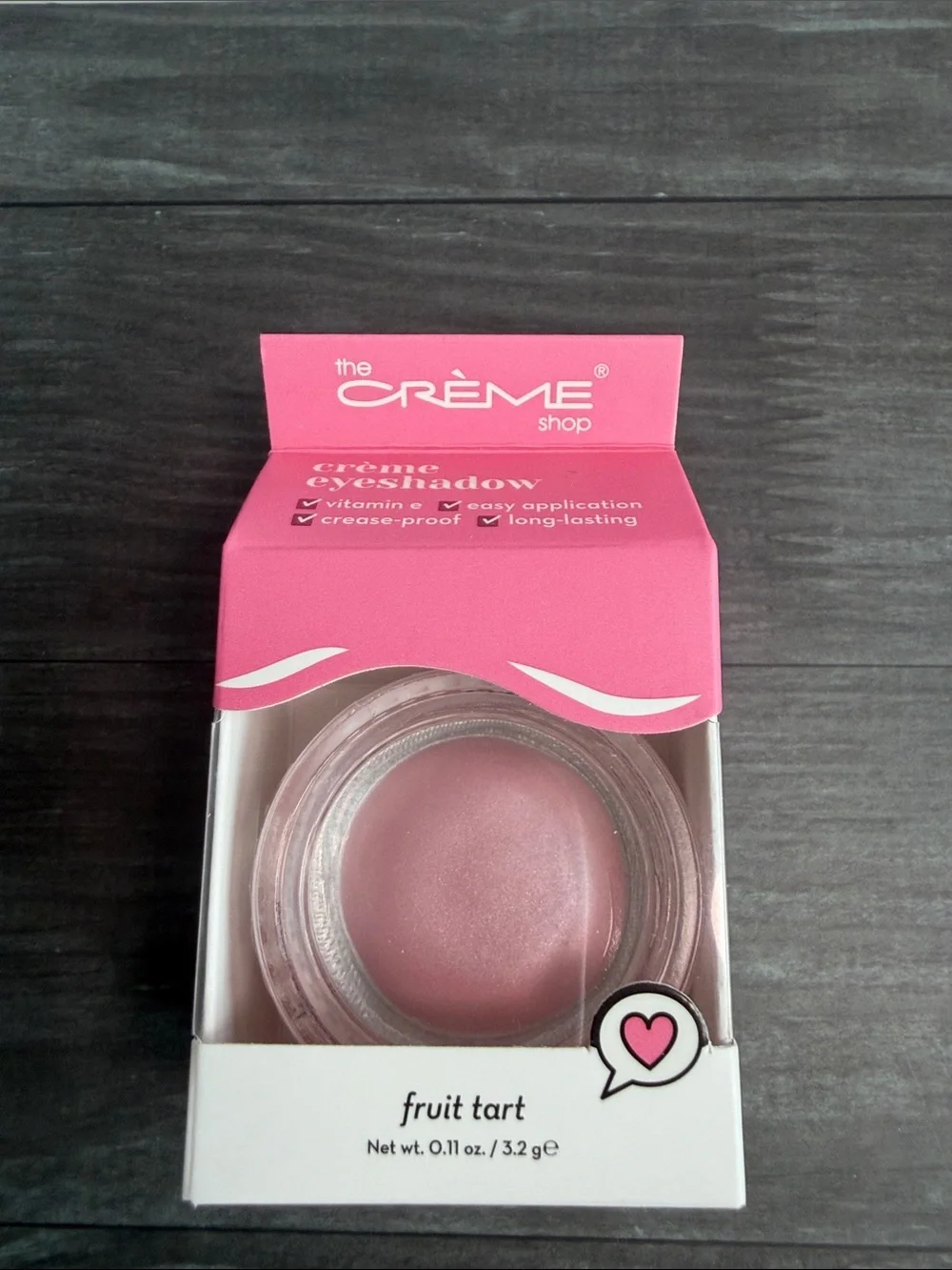 The Crème Shop Fruit Tart Cream Eyeshadow — Pink